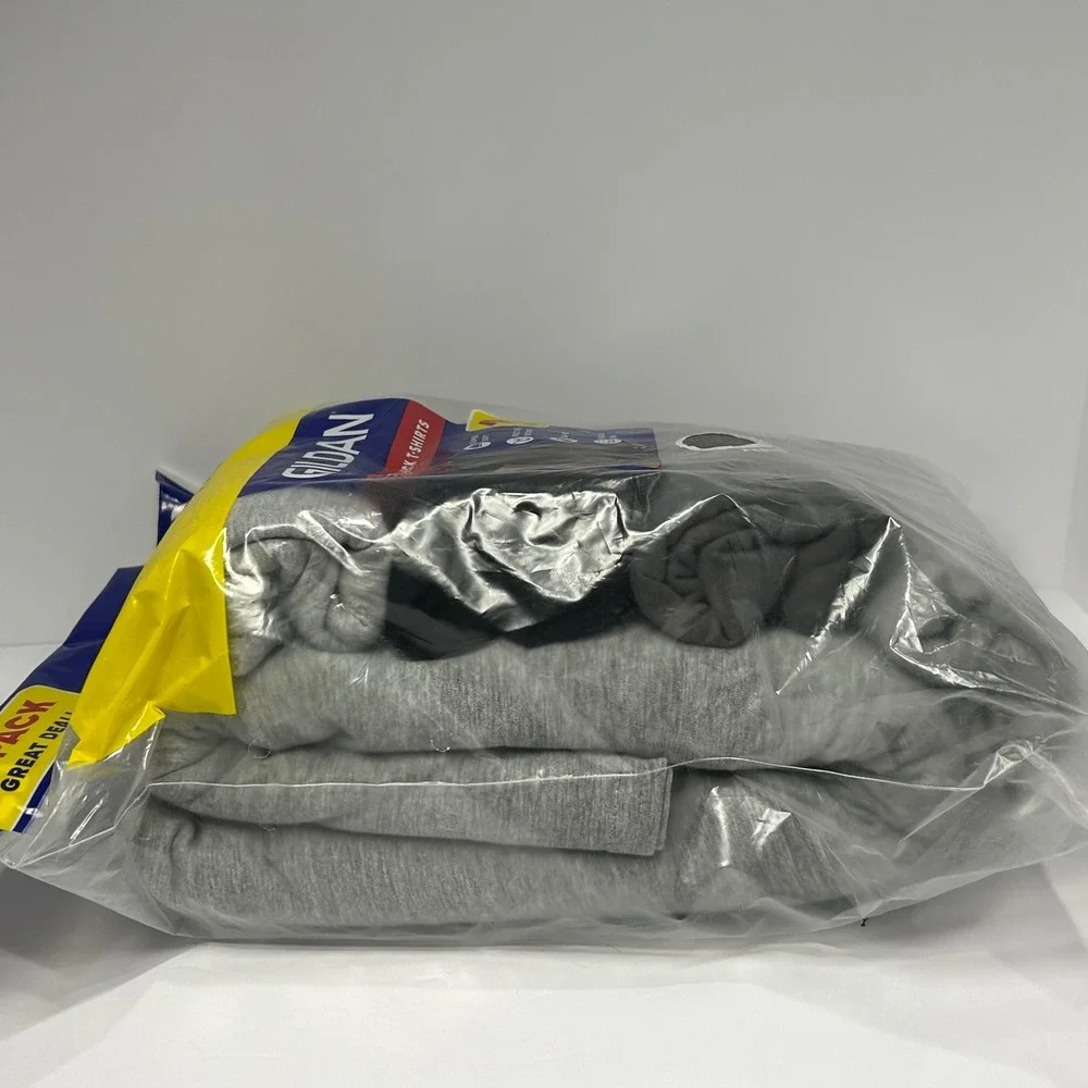 Gildan Mens Crew Neck‎ T-Shirts 10 Pack Multi Color New Medium Grays Blacks